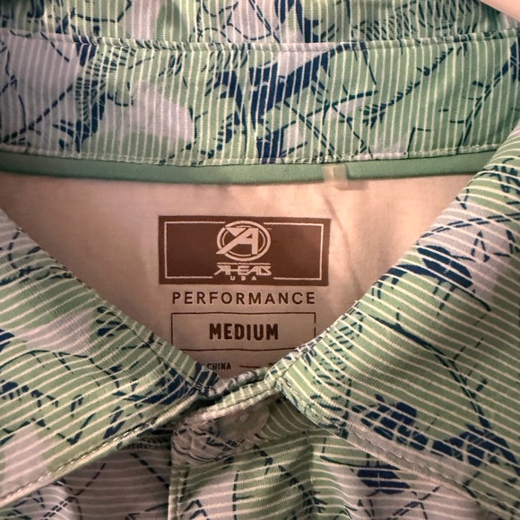 Ahead Men's Green Polo Shirt - Picture 3 of 3